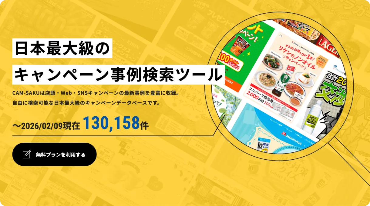 実績×CAM-SAKUで企画・景品提案まで支援