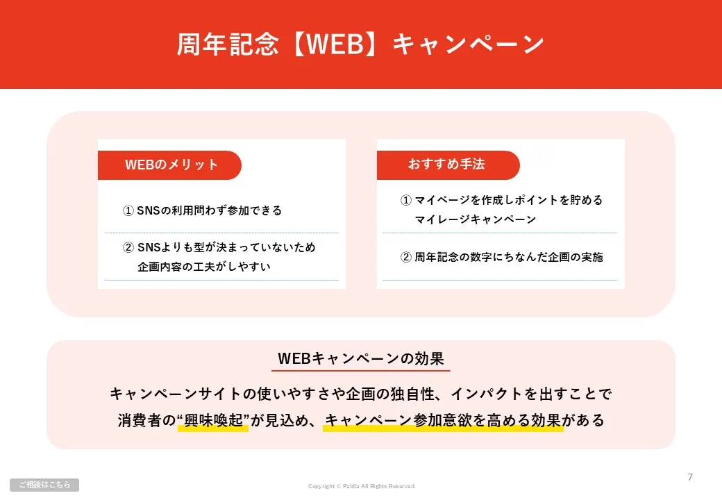 【事例8選】周年記念キャンペーン事例集①