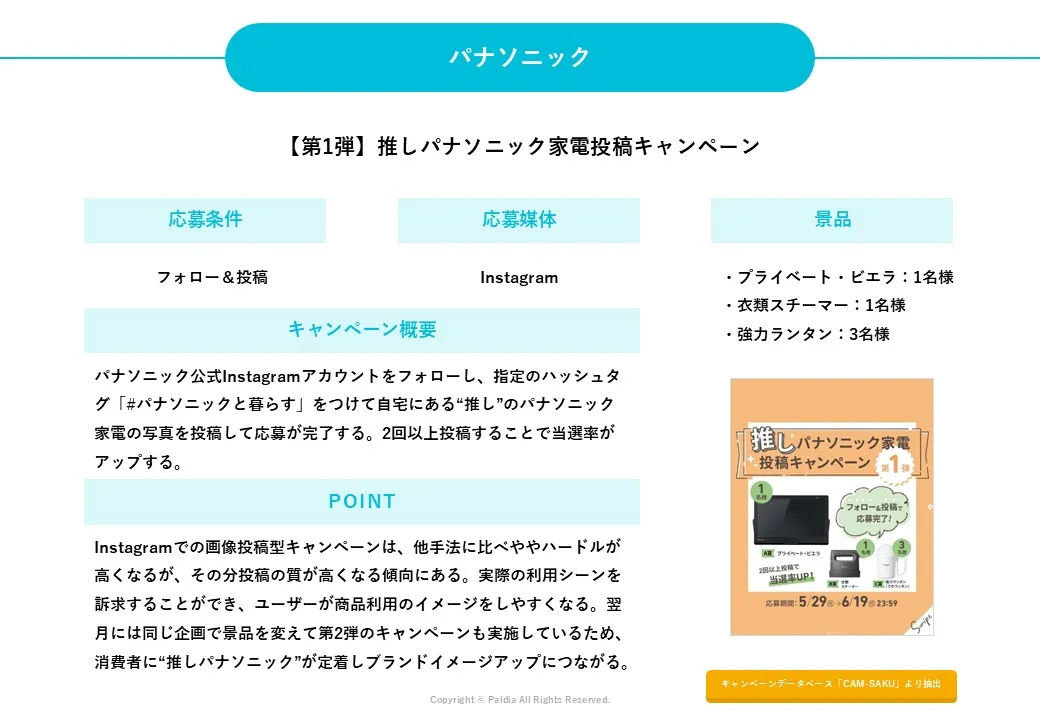 家電メーカーキャンペーン事例集～課題別に実施のポイントや手法をご紹介～②