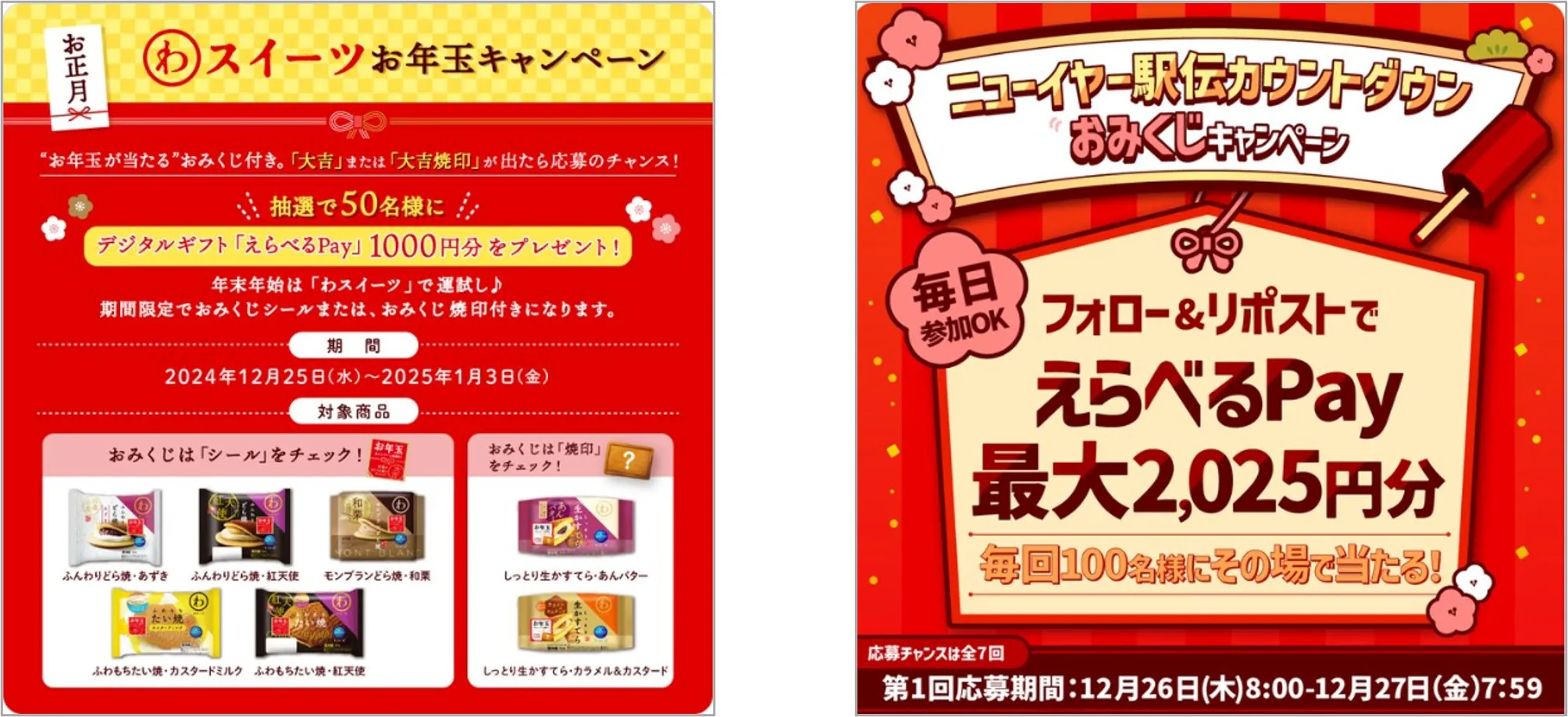 えらべるPay景品例