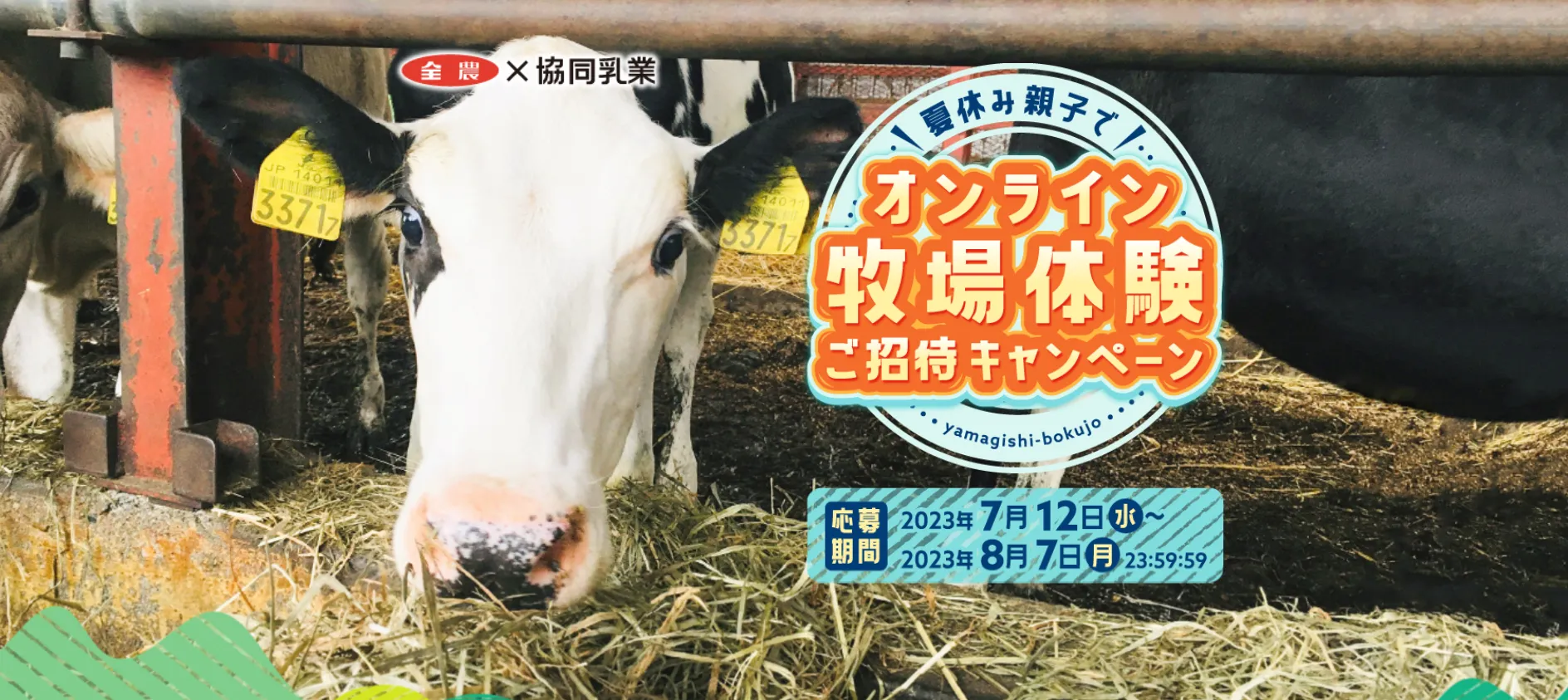 協同乳業|夏休み親子で!オンライン牧場体験ご招待キャンペーン